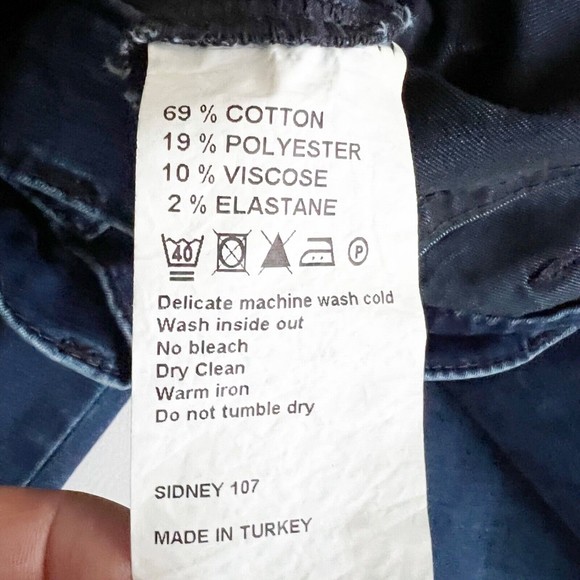 Ilse Jacobsen Sidney 107 Stretch Skinny Leg Jeans Zip Hem Dark Wash Sz 28 - Picture 10 of 12